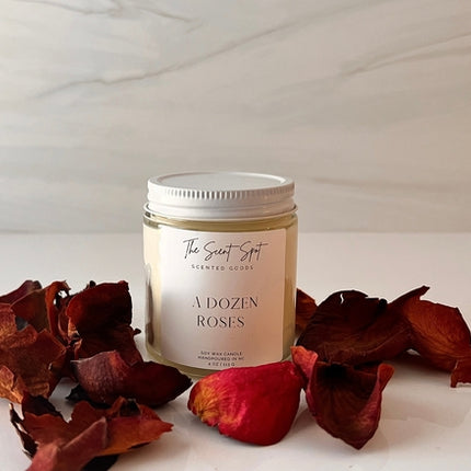 A Dozen Roses Candle