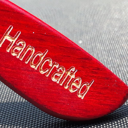 Red Bamboo Tortoise Framed Sunglasses With Wood Case, Artisan Engraved