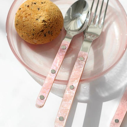 10-Pcs Sleek Modern Pinky Flatware Silverware Flatware Set