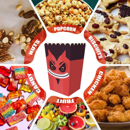 12 Pieces Halloween Popcorn Box Halloween Party Favor Snack Treat