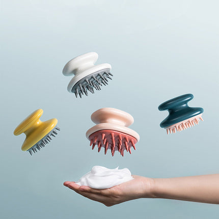 Silicone Head Body Scalp Massage Shampoo Brush Multiple Color Promote