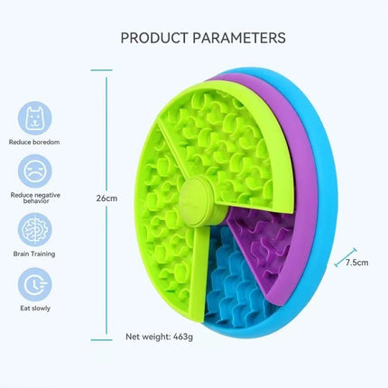 Slow Food Bowl Anti Choking Cat Bowl Dog Basin Puzzle Feeder Healthy