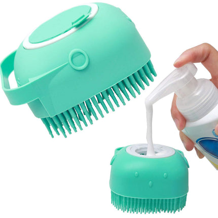 Pet Dog Shampoo Massager Brush Cat Massage Comb Grooming Scrubber