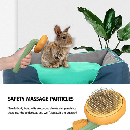 Pet Pumpkin Brush, Pet Grooming Self Cleaning Slicker Brush For Dogs