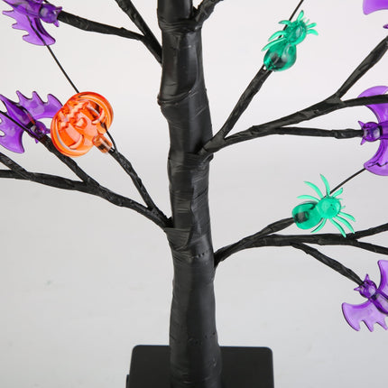 2Pack 1.97FT Lighted Halloween Trees Halloween Indoor Decorations