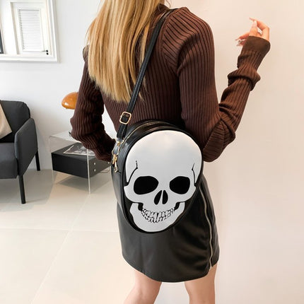 Halloween Skull Shoulder Bag Personality Funny Messenger Bag Kids