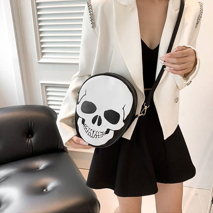 Halloween Skull Shoulder Bag Personality Funny Messenger Bag Kids