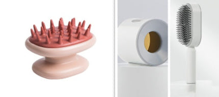 Silicone Head Body Scalp Massage Shampoo Brush Multiple Color Promote