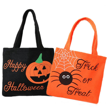 Halloween Spider Pumpkin Print Shoulder Bag Children's Candy Gift Bags