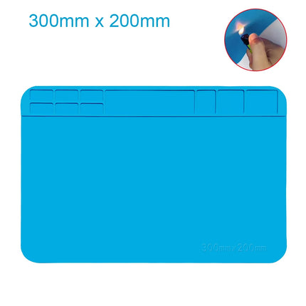 Repair Pad Insulation Heat-Resistant Soldering Station Silicon Soldering Mat Work Pad Desk Platform for BGA Soldering Station