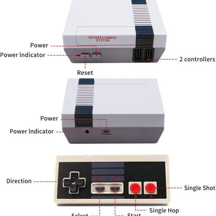 Retro Inspired Game Console 620 Games Loaded