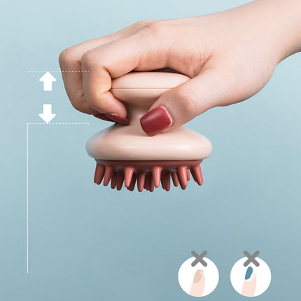 Silicone Head Body Scalp Massage Shampoo Brush Multiple Color Promote