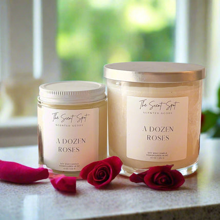 A Dozen Roses Candle