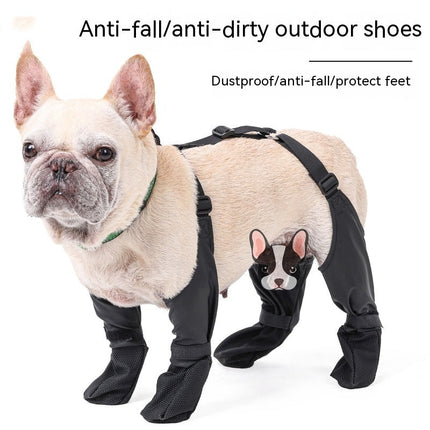 Waterproof Dog Shoes Adjustable Dog Boots Pet Breathbale Shoes For