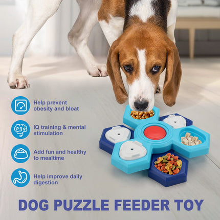 4 Layers Slow Feeder Puzzle Dog Bowls Assemble Slow Eating Bowl For