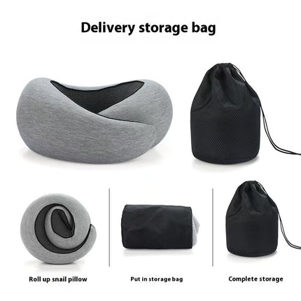 Soft Memory Foam Travel Neck Pillow U Shape Adjustable Support