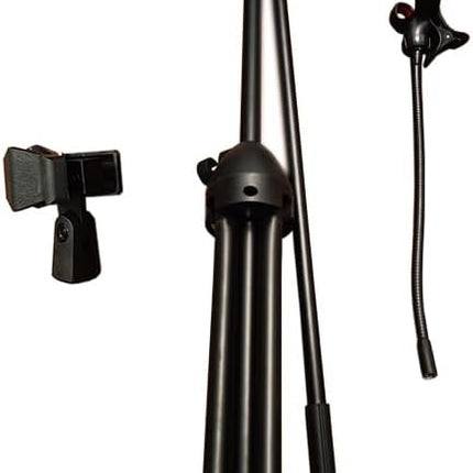 Adjustable Mic Stand with Boom Arm & Phone Holder-2