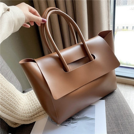 Fashion Women Shoulder Bags Large Capacity Handbags Simple Retro Tote