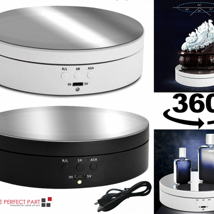 360° Electric Motorized Rotating Display Stand Jewelry Photography