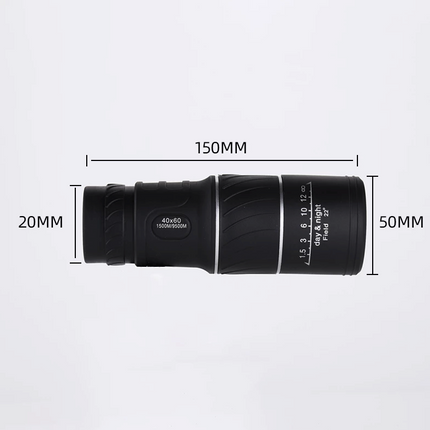 40X60 Monocular Binoculars With Night Vision BAK4 Prism High Power