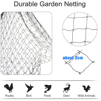 33FT Anti Bird Netting Pond Net Protection Tree Crops Plants Fruits