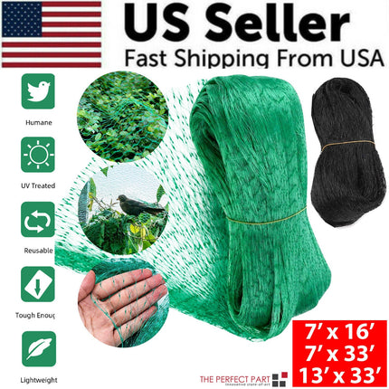 33FT Anti Bird Netting Pond Net Protection Tree Crops Plants Fruits