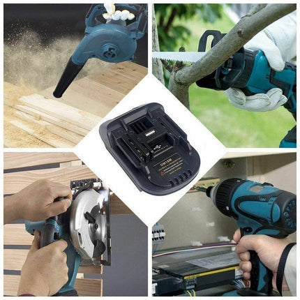 USB Battery Adapter Converter For 20V DEWALT Milwaukee M18 Convert To