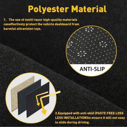 For Toyota Camry 2007-2011 US DashMat Dash Cover Dashboard Mat Car