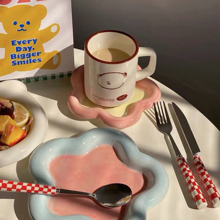 6 - Pack Modern Checkered Flatware Sets ( $4 / count )