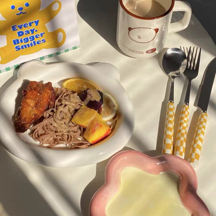 6 - Pack Modern Checkered Flatware Sets ( $4 / count )