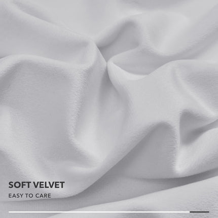 Velvet Throw Pillow Covers with Pom-Poms, 26x26 Inch