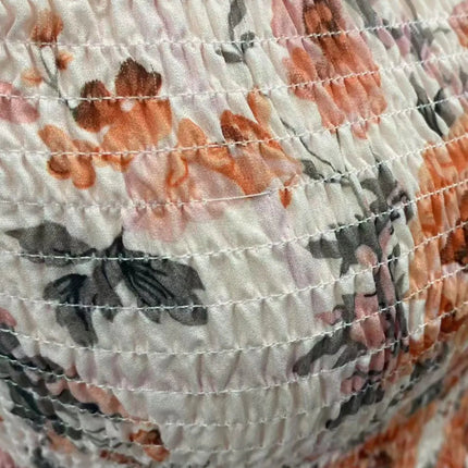 Smocked Floral Square Neck Cami Dress