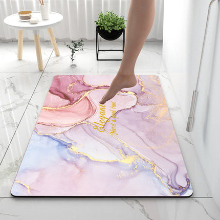 Home Gadget Anti-Slip Mat Super Absorbent Bathroom Floor Mat Diatom