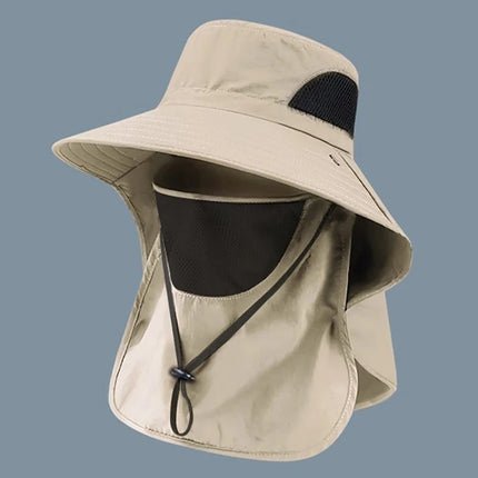 1Set Summer Sun Hats Neck Flap Fisherman Hat UV Protection Outdoor Hunting Fishing Cap For Hiking Camping Visor Bucket Hat