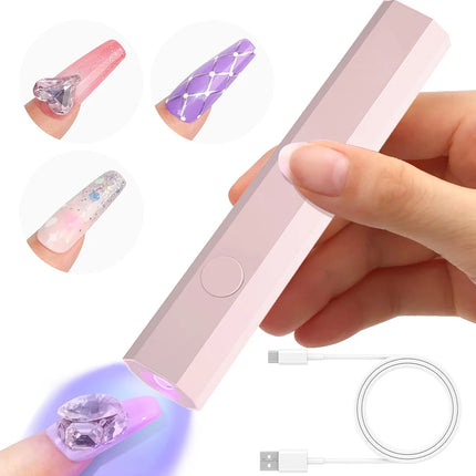 YIKOOLIN Portable Nail Dryer UV Led Lamp for Curing All Gel Polish USB Professional Quick Dry Manicure Machine Nail Art Tools