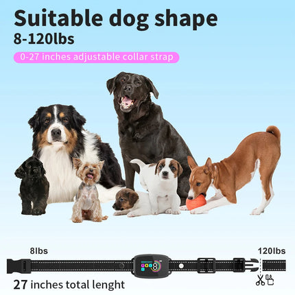 Smart Automatic Anti Barking Dog Collar Rechargeable Bark Stopper Stop