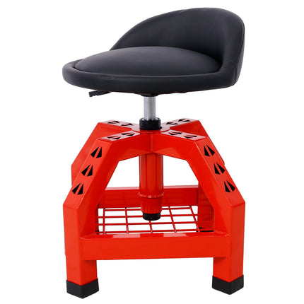 Pneumatic 360 Degree Swivel Stool, Mechanics Rolling Creeper Seat,