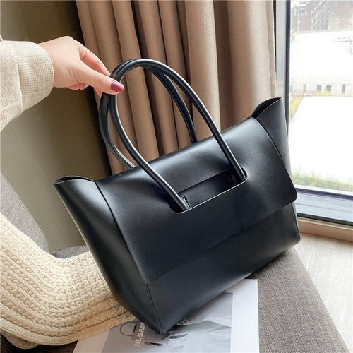 Fashion Women Shoulder Bags Large Capacity Handbags Simple Retro Tote