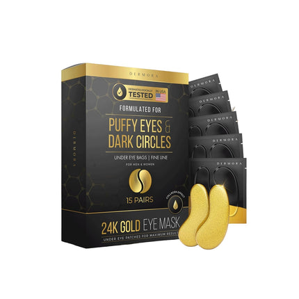 DERMORA 24K Golden Glow Under Eye Patches