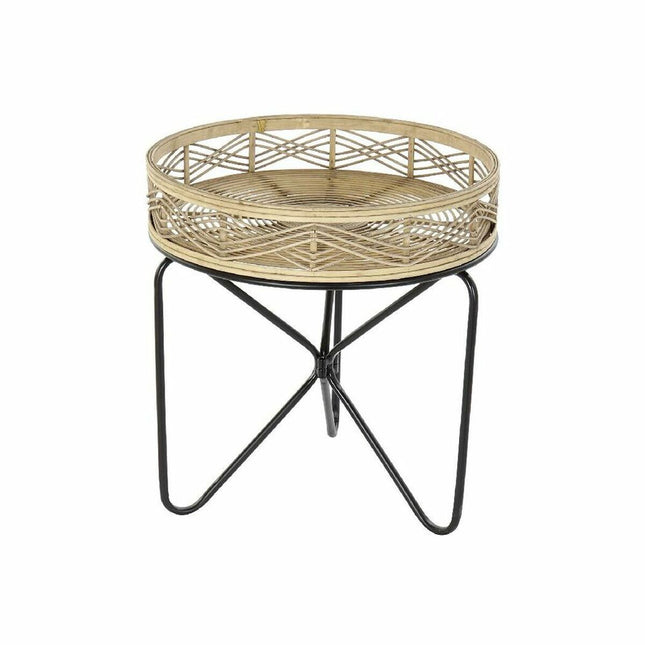Side table DKD Home Decor Black Brown 50 x 50 x 52 cm
