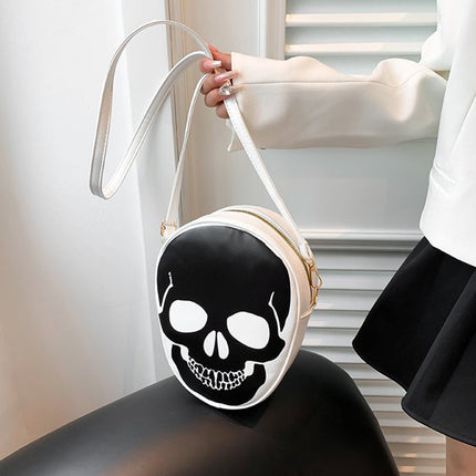 Halloween Skull Shoulder Bag Personality Funny Messenger Bag Kids