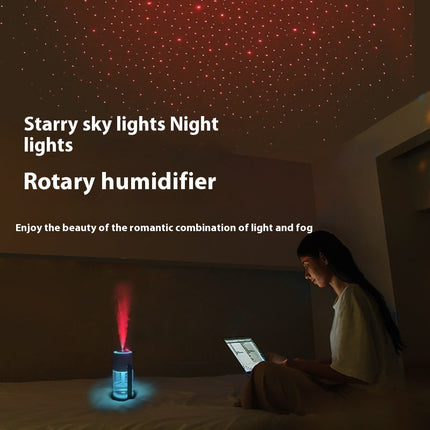 New Projection Starry Sky Top Ambient Light Humidifier Small Portable