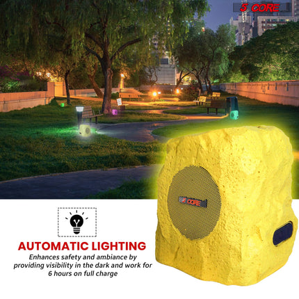 5Core Outdoor Wireless Speakers Bluetooth Rock Waterproof Linkable TWS