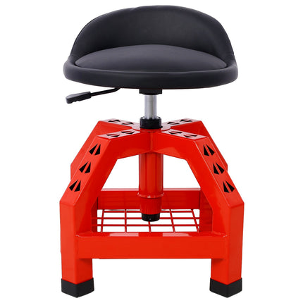 Pneumatic 360 Degree Swivel Stool, Mechanics Rolling Creeper Seat,