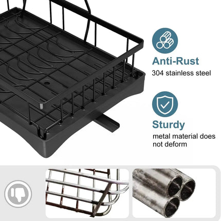 Dish Racks For Kitchen Counter, Stainless Steel Kitchen Dish Drying