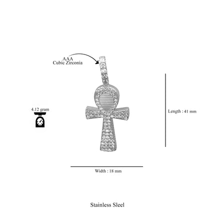 ICED BEAUTIFUL ANK NECKLACE PENDANT