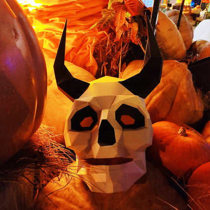 Spooky Skull Design Craft Mask for Halloween DIY Project