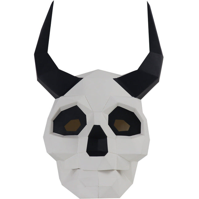 Spooky Skull Design Craft Mask for Halloween DIY Project