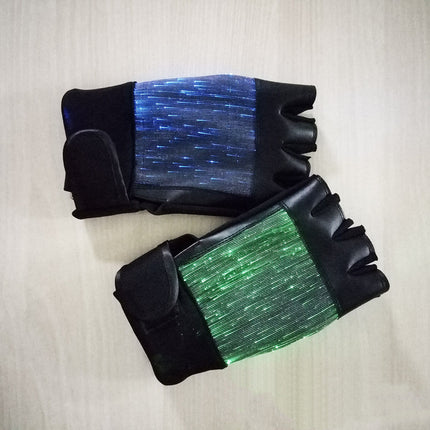 Glowing LED Mesh Gloves, Party Performance Accessories, Vibrant