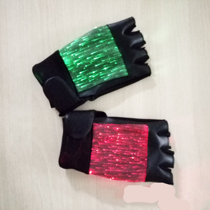 Glowing LED Mesh Gloves, Party Performance Accessories, Vibrant